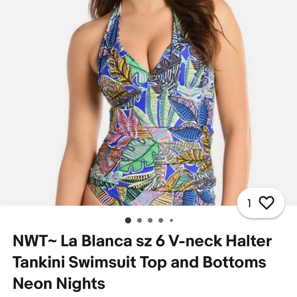 La Blanca Blue and Green Bikini Swimwear